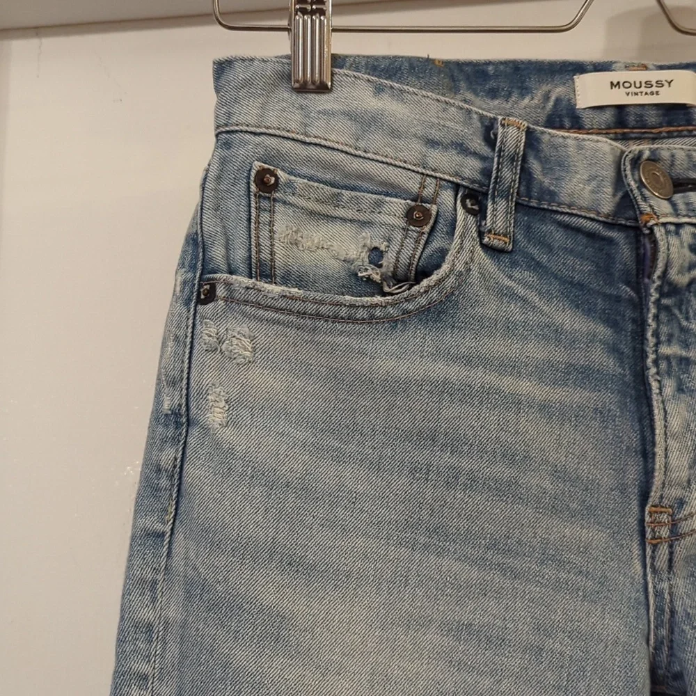 Moussy Vintage Altawoods Skinny Denim Jeans in Light Blue 26